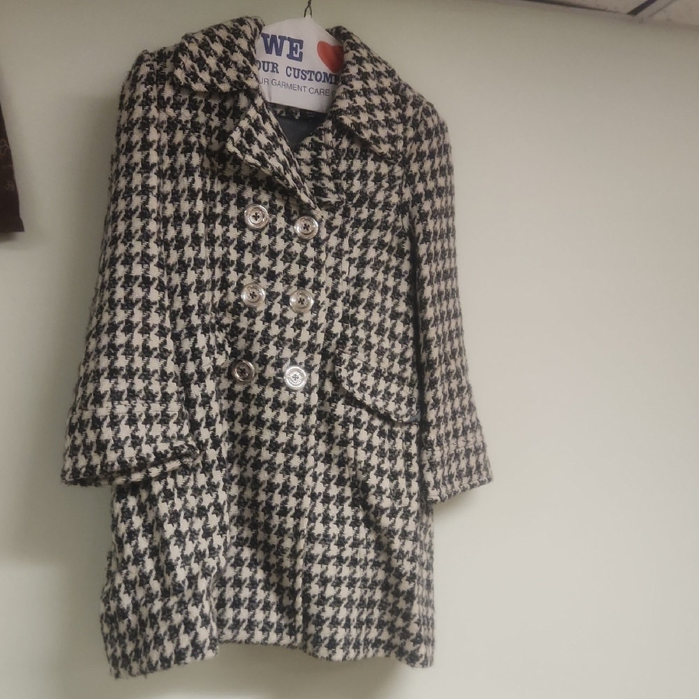 Miss Sixty Black and White Pea Coat